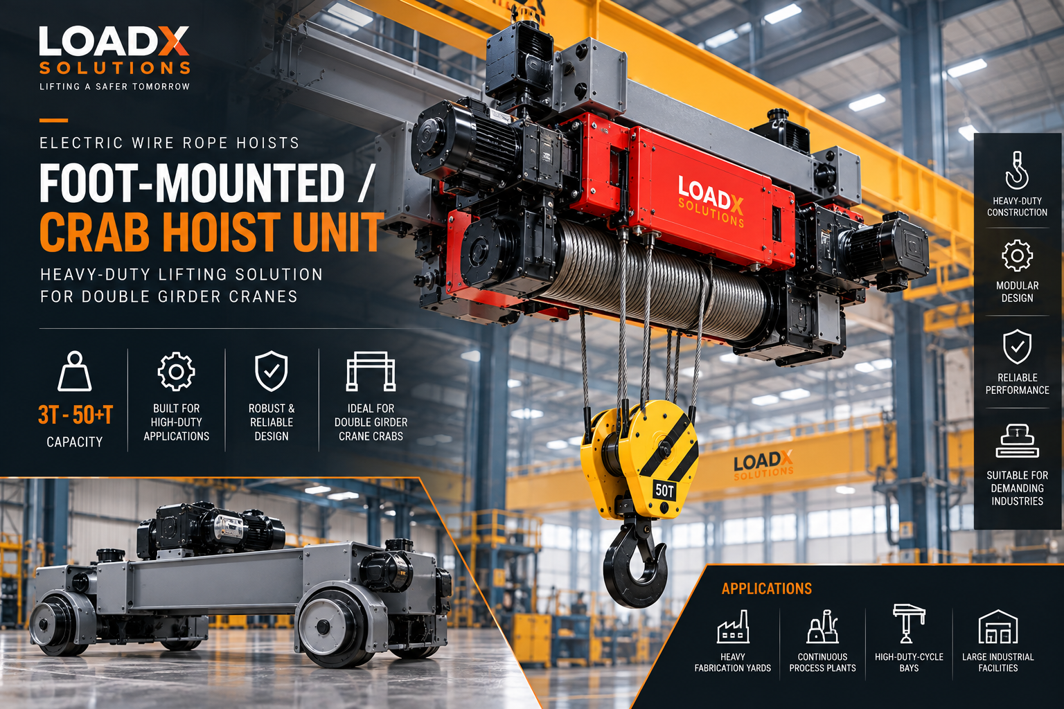 Foot-Mounted / Crab Hoist Unit